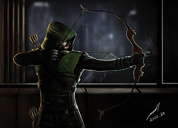 Green Arrow New Art, arrow, superheroes, artwork, artist, deviantart HD wallpaper