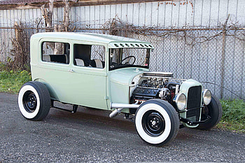 1928-Ford-Tudor-Highboy-Sedan, White walls, Hotrod, 1928, Classic HD wallpaper
