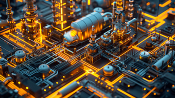 Factory, factory, AI Art HD wallpaper