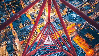 Triangle View From Crane Top , graphy, toronto, canada HD wallpaper