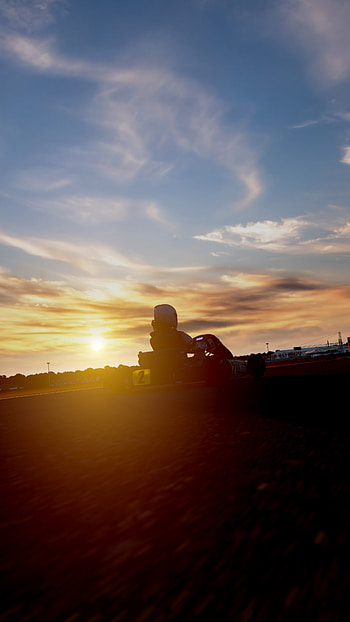 Karting At Sun-Blinding Sunset, Assetto Corsa, sunshine, motorsport HD phone wallpaper