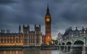 Big Ben, Evening atmosphere, Westminster Palace, England travel HD wallpaper