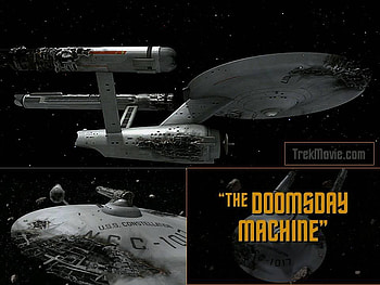 The Doomsday Machine, star trek, uss constellation, planet killer HD wallpaper