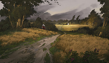Enchanted Pathway: Fantasy Landscape, fantasy, landscape, fantasy landscape HD wallpaper