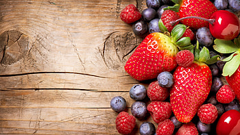 Berries, Fruits, Strawberry, Blueberry HD wallpaper