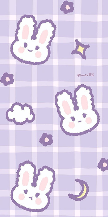 Purple bunny HD phone wallpaper