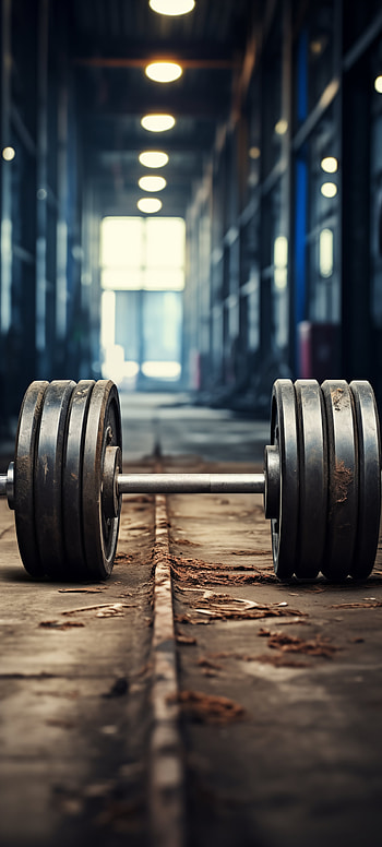Industrial Gym Barbell, Sports HD phone wallpaper