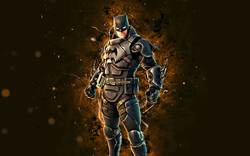 Armored Batman Zero, , brown neon lights, Fortnite Battle Royale, Fortnite characters, Armored Batman Zero Skin, Fortnite, Armored Batman Zero Fortnite HD wallpaper