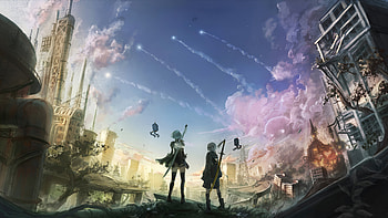 2b Nier Automata 9s , nier-automata, games, artist, artwork, digital-art, video-games HD wallpaper