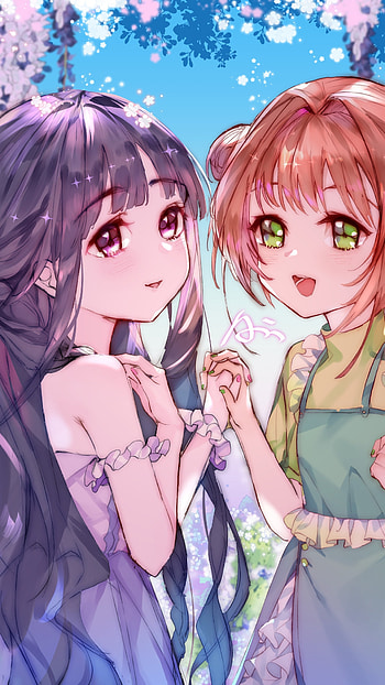 Anime Best Friends, Beautiful, Background HD phone wallpaper