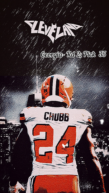 Nick chubb, sports uniform, sports gear HD phone wallpaper