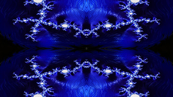 Trippy Psychedelic Fractal, trippy, psychedelic, aesthetic, blue, dark, Abstract, fractal, abstract blue HD wallpaper