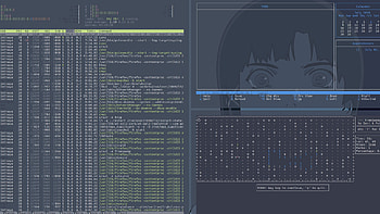I3wm rice, Bluelain theme, Lain's influence, Github repository HD wallpaper