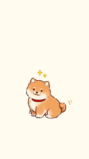 Cute Dog 2, art, cartoon HD phone wallpaper