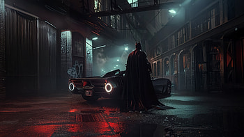 The Batman A Monarch, the-batman, batman, superheroes, artwork, digital-art, batmobile HD wallpaper