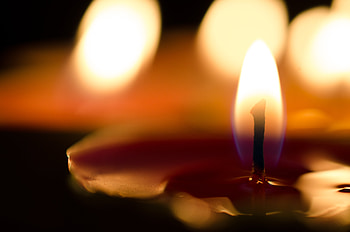 Fire, Macro, Candle, Wick, Wax HD wallpaper