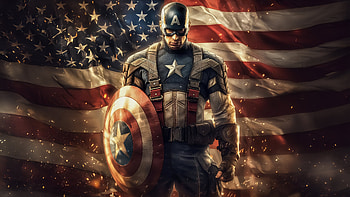 Captain America Fan Favorite, captain-america, superheroes, artwork, digital-art, ai HD wallpaper