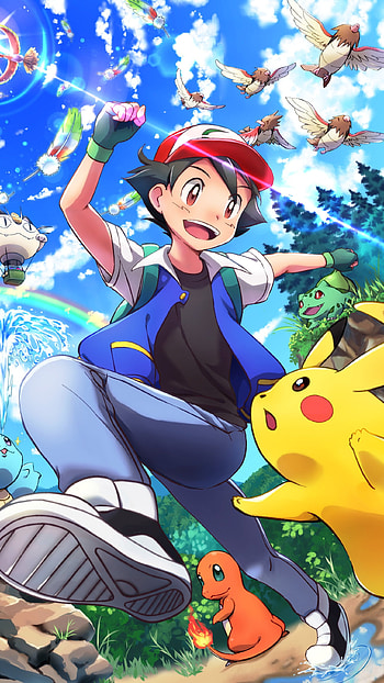 Ash And Pikachu, zippy, pokemon HD phone wallpaper