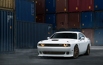 Dodge Challenger, Cars, Front View HD wallpaper