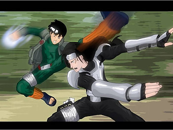 Neji vs Lee 2, naruto, neji, lee, shippuden HD wallpaper