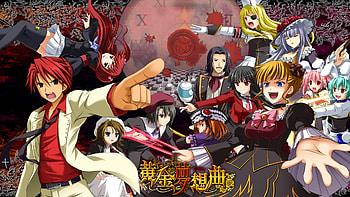 Umineko no Naku Koro ni, ougon musou kyoku, kanon, siesta 00, ushiromiya battler, ushiromiya ange, eva beatrice, ronove, siesta 45, siesta 410, beatrice, shannon, virgilia HD wallpaper