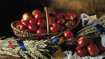 Food, Background, Apples, Still Life HD wallpaper