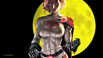 Power Girl Moonlit, nexus, moonlit, super sexy, dc comics, carol danvers, , cartoons, moonlight, anime, 1920x1080 only, super heroes, background, , power girl HD wallpaper