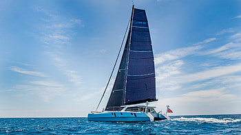 Catamaran, Carbon reinforced parts, 3D printed luxury, Cutting-edge technology HD wallpaper
