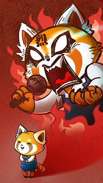 Aggretsuko, Android , Fan-made design, Stylish and trendy HD phone wallpaper