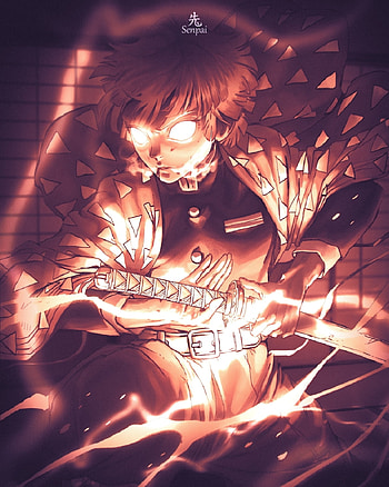 Zenitsu, demonslayer, anime, arte HD phone wallpaper