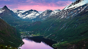 Geirangerfjord, Norway HD wallpaper