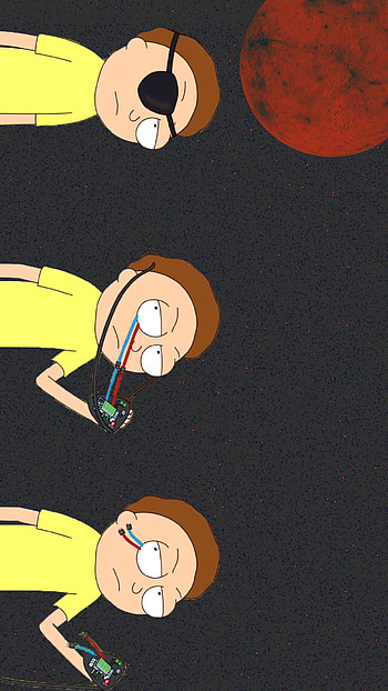 Evil morty, Morty Smith, TV Show, cartoon, space, Rick and Morty HD phone wallpaper