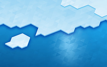 iceberg polygon, 3d geometric ice, KDE Plasma, Linux, ice abstraction, geometric 3d background HD wallpaper