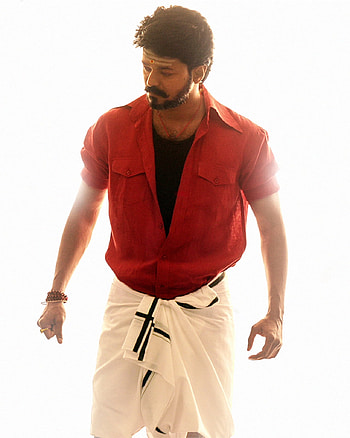 Vijay, mersal, standing, collar HD phone wallpaper