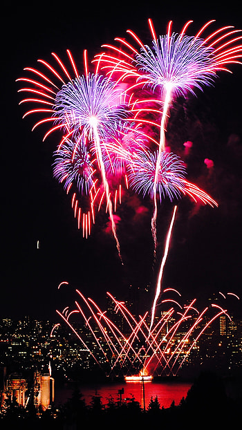 Firework, Sky HD phone wallpaper
