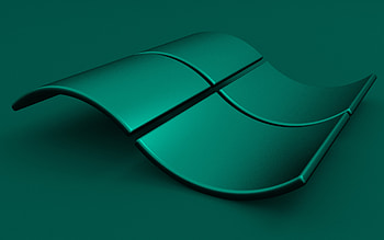 Windows turquoise logo, , turquoise backgrounds, creative, OS, Windows 3D logo, artwork, Windows 3D wavy logo, Windows logo, Windows HD wallpaper