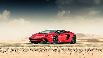 Red Lamborghini Aventador, 2020 laptop HD wallpaper