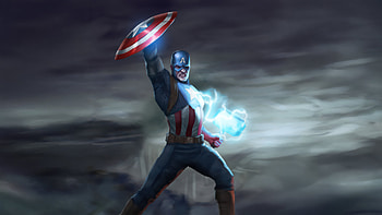 The Ultimate Hero Captain America, captain-america, superheroes, artwork, art, digital-art, artstation HD wallpaper