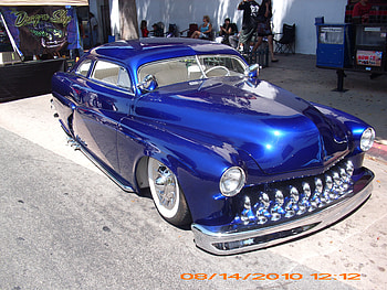 SUPER CLEAN MERC, blue, classic, hotrod, cars, clean, hot, chrome, outside, show, auto, mercury HD wallpaper