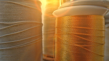 Golden Thread, Starburst, Sewing, Spools, Thread, Quilting HD wallpaper