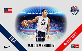 Malcolm Brogdon, United States national basketball team, American Basketball Player, NBA, portrait, USA, basketball HD wallpaper