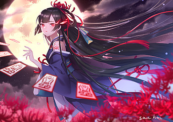 Ethereal Anime Girl : Grace in the Night Breeze, Anime, girl, anime girl HD wallpaper