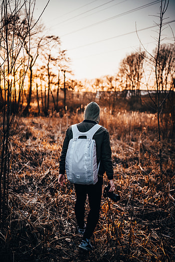 Miscellanea, Miscellaneous, Human, Person, grapher, Camera, Backpack, Rucksack, Hood HD phone wallpaper