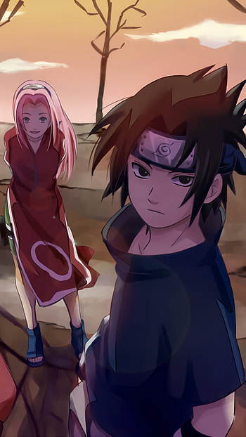 Sakura Haruno, Sasuke Uchiha, Naruto Uzumaki, Anime, Naruto, Naruto & Sasuke HD phone wallpaper