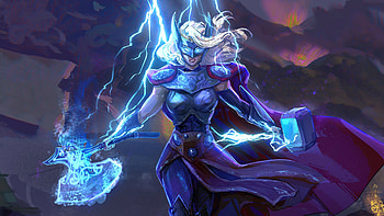 Lady Thor 2020 , thor-love-and-thunder, thor, movies, 2021-movies, artwork, artstation, superheroes HD wallpaper