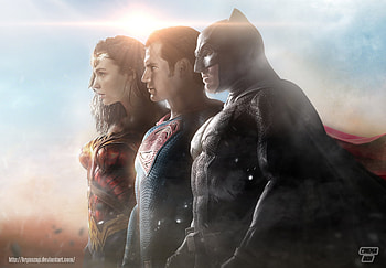 Trinity Superheroes, superman, batman, wonder-woman, artwork, digital-art, superheroes, deviantart, artist HD wallpaper