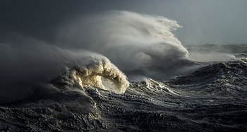 wave, ocean, sea, Ocean Waves HD wallpaper
