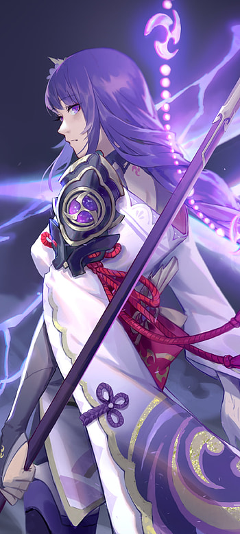 Baal Raiden Shogun (Genshin Impact), video game, Genshin Impact HD phone wallpaper