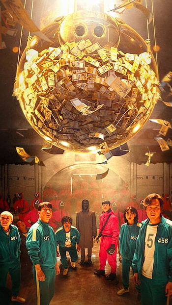 Money ball, squid game HD phone wallpaper
