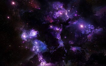 Purple Nebula and Bright Stars - Nexus HD wallpaper